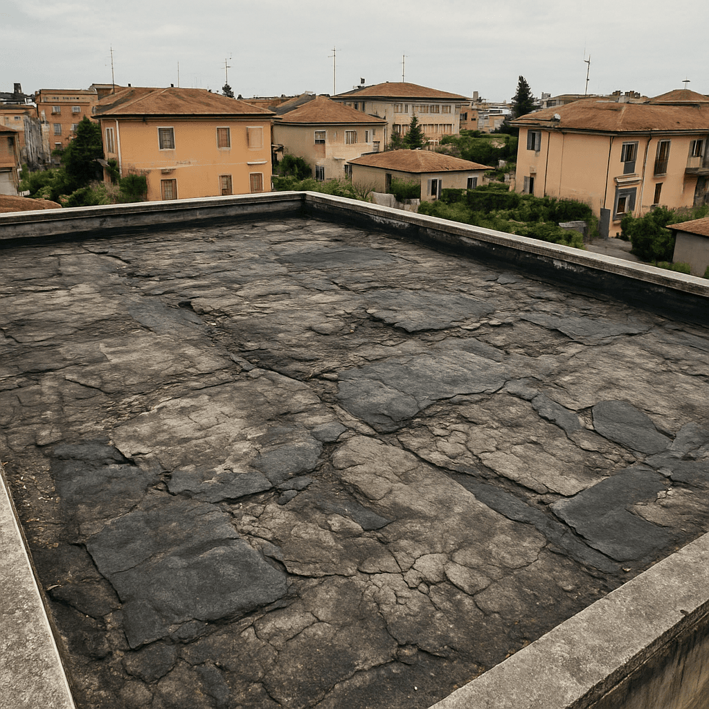 Tetto da rifare a Mestre — Prima