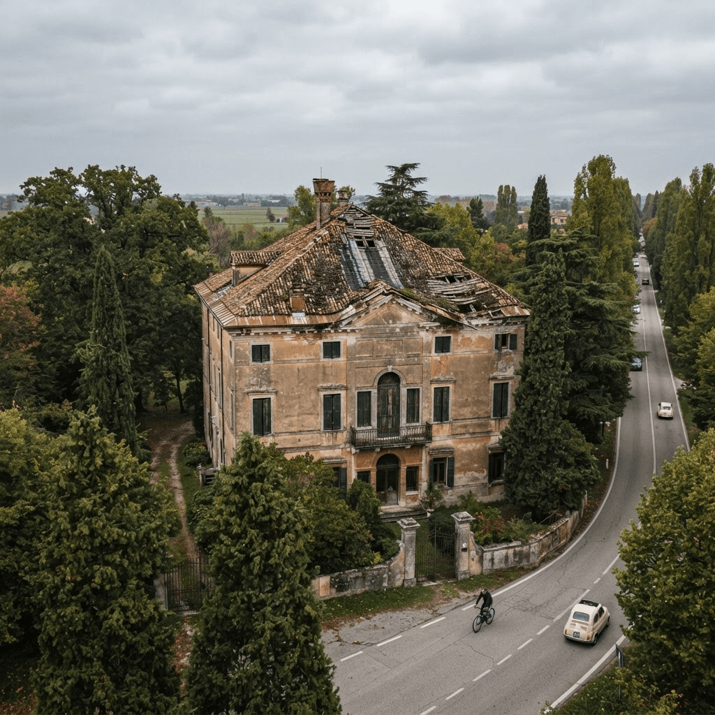 Tetto da rifare a Mogliano Veneto — Prima