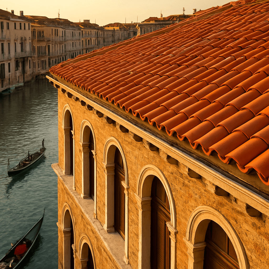 Tetto rifatto a Venezia — Dopo