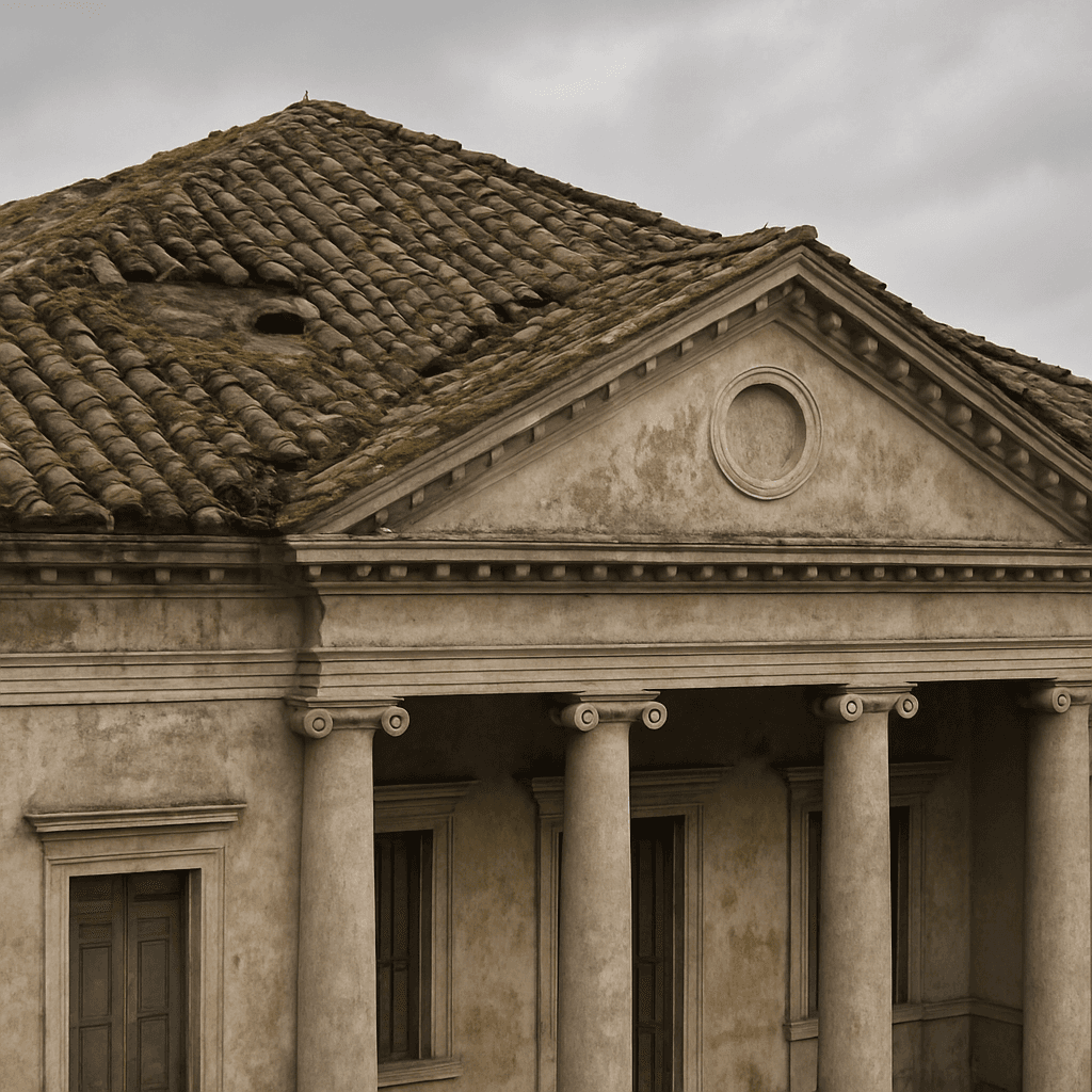 Tetto da rifare a Vicenza — Prima