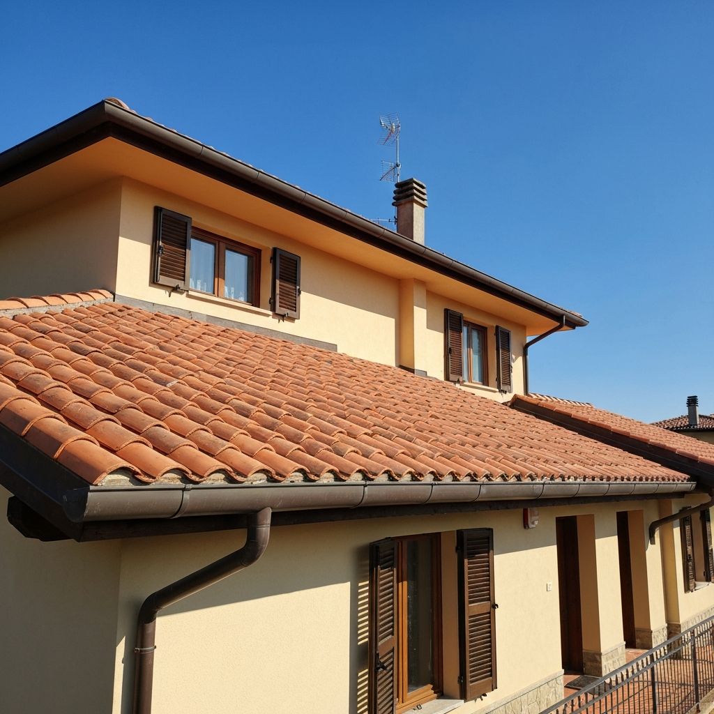 Tetto restaurato dopo l'intervento Tetto94
